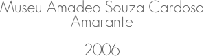 Museu Amadeo Souza Cardoso
Amarante
2006